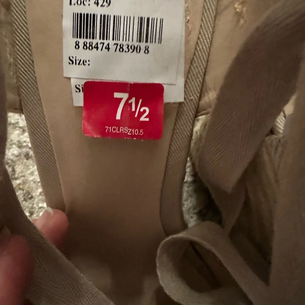 GUESS Elegant Lace-Up Beige Sandals (NO BOX)